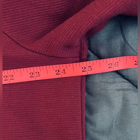 EFAN Women's Wine Color Oversized Full Zip Up Midweight Sweatshirt. Size: XL. - Picture 7 of 8